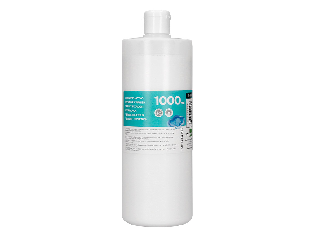 VERNIZ FIXADOR LIDERPAPEL ACABAMENTO BRILHANTE FRASCO DE 1000 ML