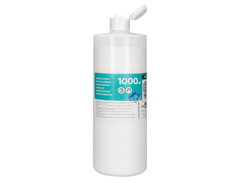 VERNIZ FIXADOR LIDERPAPEL ACABAMENTO BRILHANTE FRASCO DE 1000 ML