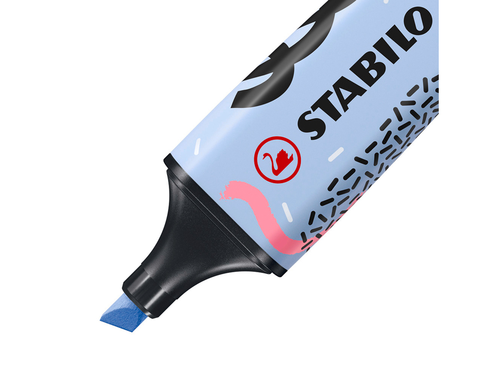 MARCADOR FLUORESCENTE STABILO BOSS ORIGINAL PASTEL BY JU SCHNEE AZUL