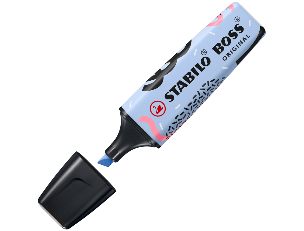 MARCADOR FLUORESCENTE STABILO BOSS ORIGINAL PASTEL BY JU SCHNEE AZUL