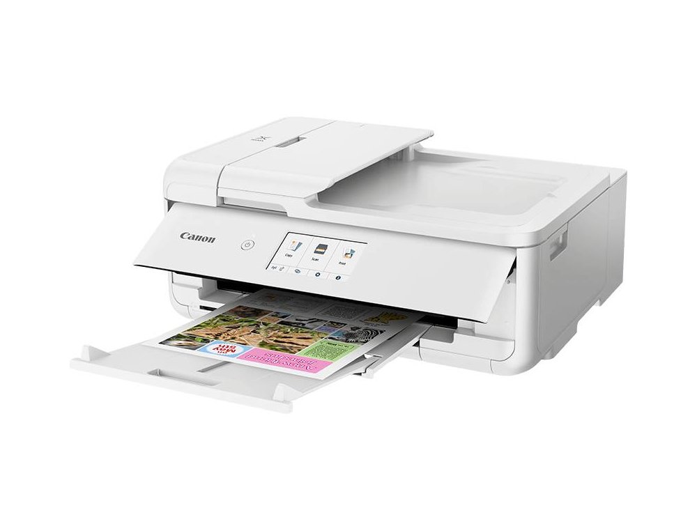 MULTIFUNCOES CANON PIXMA TS9551C TINTA COR 15 PPM PRETO/10 PPM COR A3 IMPRESSORA SCANNER COPIADORA BANDEJA ENTRADA 100 F