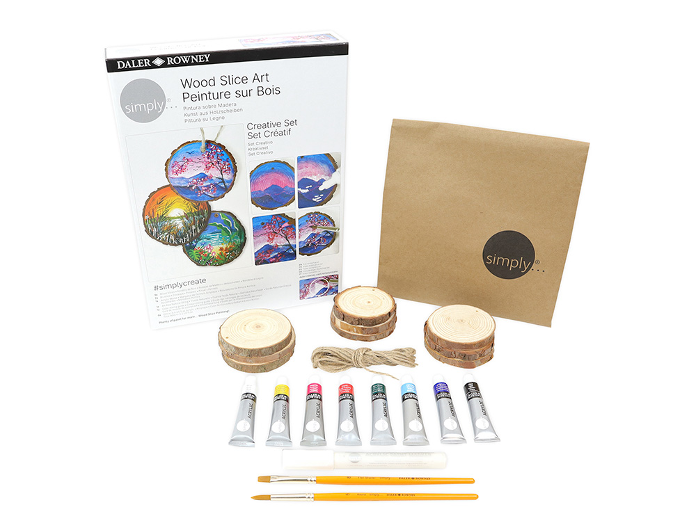 CONJUNTO DE PINTURA DALER ROWNEY SIMPLY CRIATIVO PINTURA MADEIRA