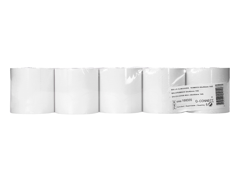 ROLO TERMICO PARA IMPRESSORA GREENING 80 MM LARGURA X 80 MM DIAMETRO SEM BISFENOL EM PAPEL DE 70 GR