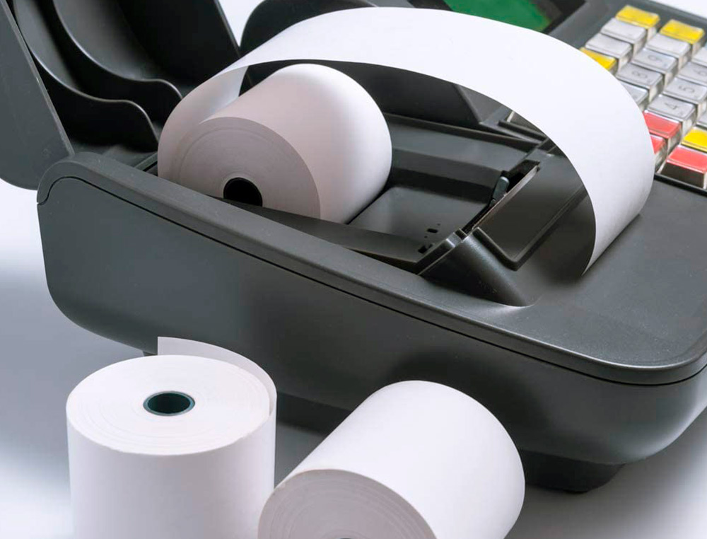 ROLO TERMICO PARA IMPRESSORA GREENING 80 MM LARGURA X 80 MM DIAMETRO SEM BISFENOL EM PAPEL DE 70 GR