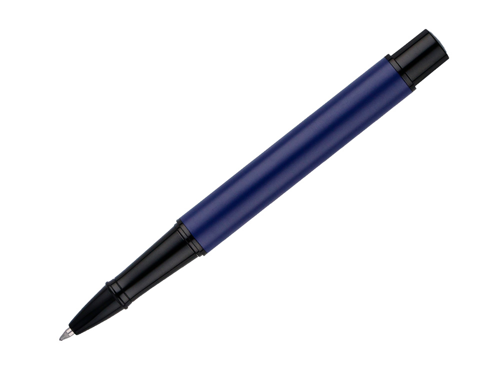 ROLLER BELIUS TURBO ALUMINIO AZUL E PRETO TINTA AZUL CAIXA DESIGN