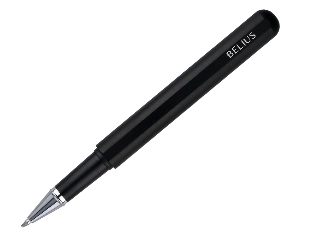 ROLLER E BOLSA EM IMITACAO PELE BELIUS SPACE B DESENHO MINIMALISTA PRETO TINTA AZUL CAIXA DESIGN