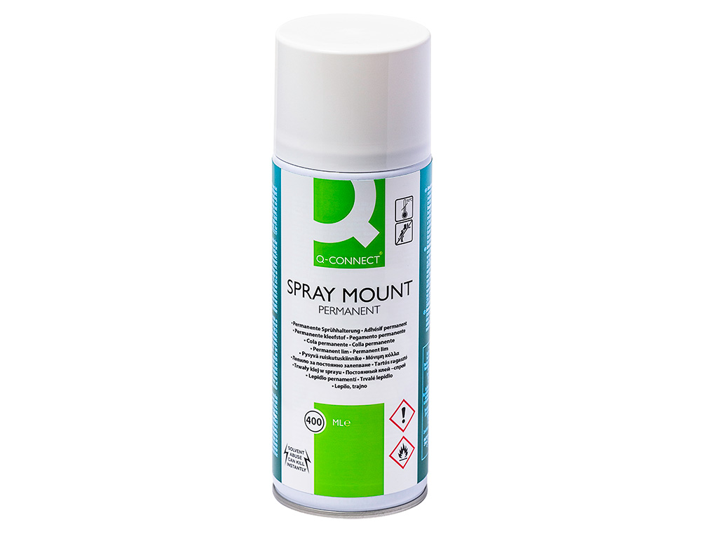 COLA Q-CONNECT SPRAY MOUNT ADESIVA PERMANENTE FRASCO DE 400 ML