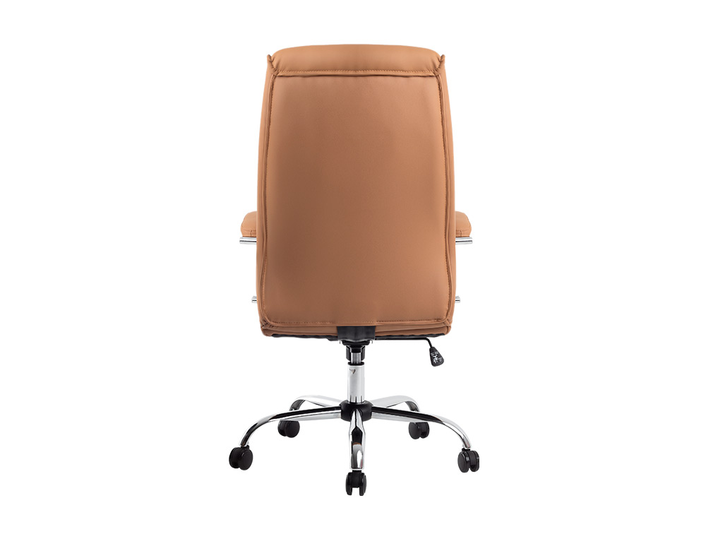 CADEIRA DE DIRECAO Q-CONNECT MODENA IMIT DE PELE BASE METAL ALT MAX 1210 MM LARG 630 MM PROF 650 MM RODAS PREMIUM COR CR
