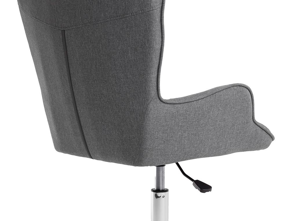 CADEIRA DE ESCRITORIO Q-CONNECT MESSINA BASE METAL ALT MAX 960 MM LARG 570 MM PROF 620 MM RODAS PREMIUM COR CINZA