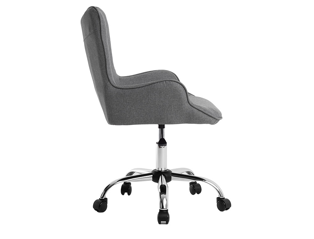 CADEIRA DE ESCRITORIO Q-CONNECT MESSINA BASE METAL ALT MAX 960 MM LARG 570 MM PROF 620 MM RODAS PREMIUM COR CINZA