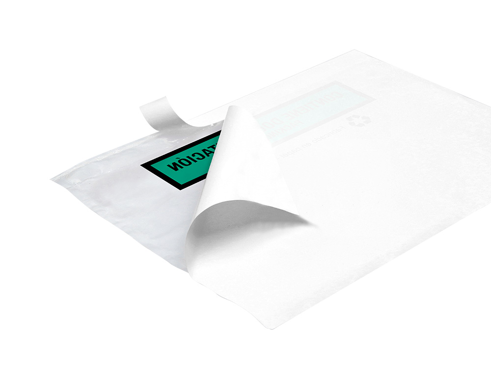 ENVELOPE AUTOADESIVO Q-CONNECT PORTA DOCUMENTOS MULTILINGUE 240X180 MM SEM JANELA 100% PAPEL PACK DE 100 UNIDADES