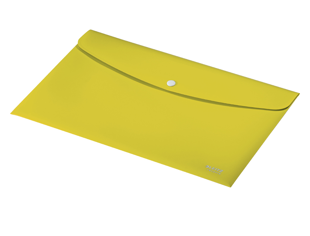 BOLSA LEITZ RECYCLE PORTA DOCUMENTOS FECHO DE MOLA DIN A4 POLIPROPILENO AMARELO