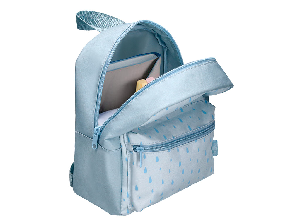 MOCHILA PREESCOLAR LIDERPAPEL INFANTIL DESENHO AZUL 210X115X250 MM