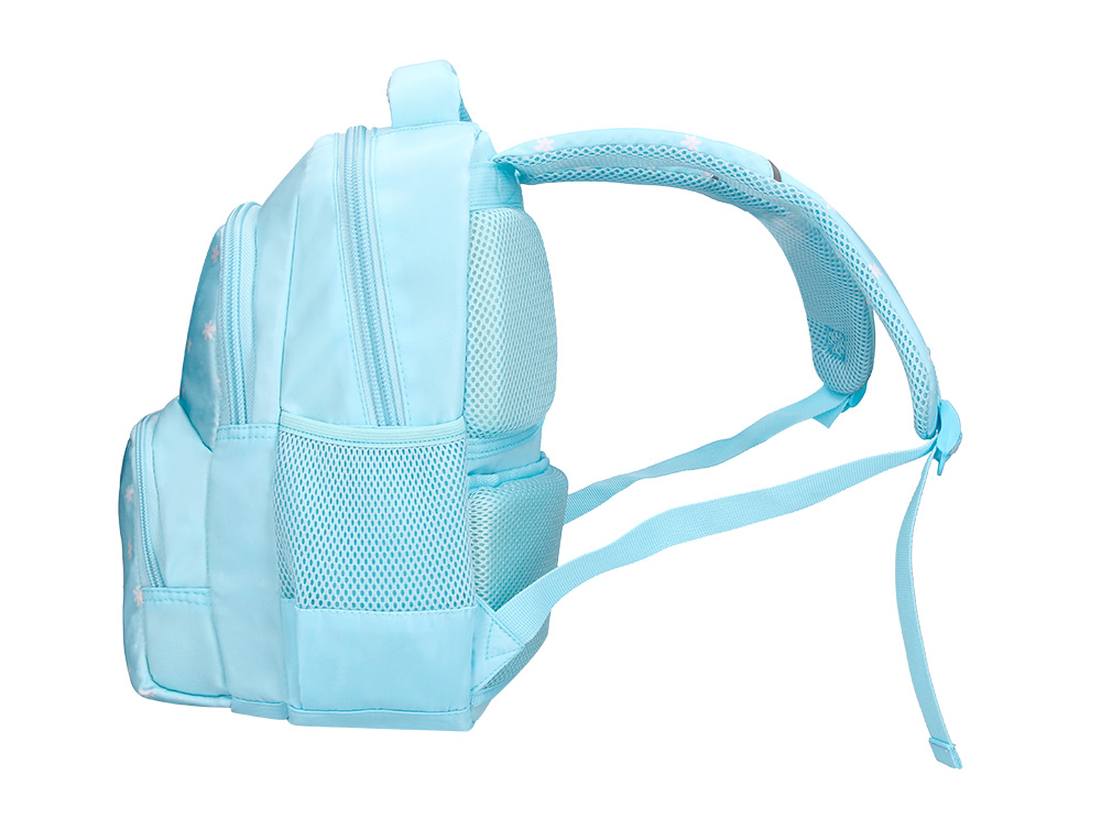 MOCHILA ESCOLAR LIDERPAPEL MULTIBOLSO INFANTIL DESENHO FLORES 350X110X270 MM