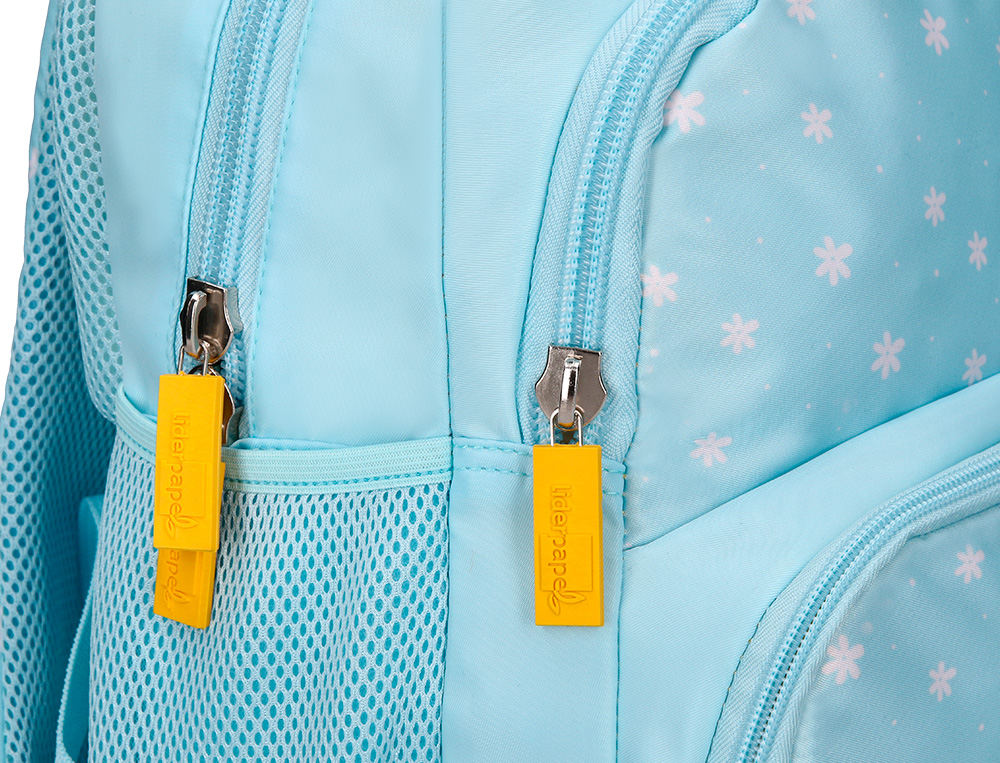MOCHILA ESCOLAR LIDERPAPEL MULTIBOLSO INFANTIL DESENHO FLORES 350X110X270 MM