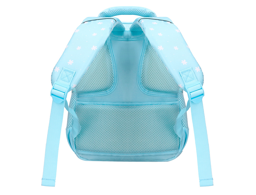 MOCHILA ESCOLAR LIDERPAPEL MULTIBOLSO INFANTIL DESENHO FLORES 350X110X270 MM