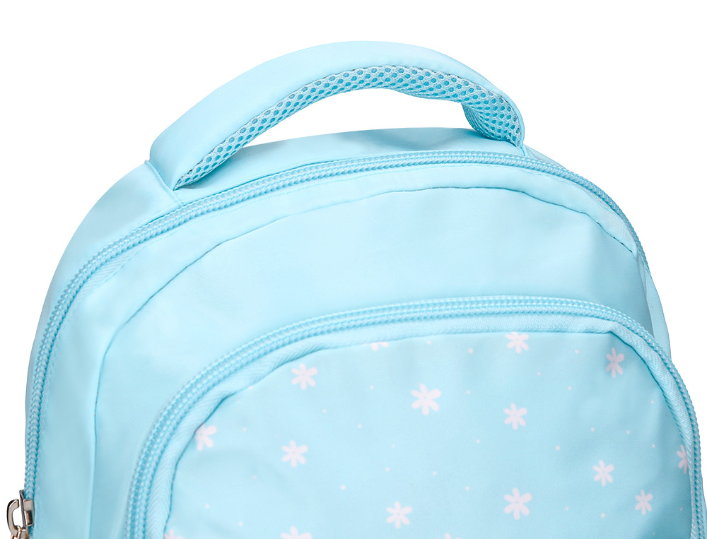 MOCHILA ESCOLAR LIDERPAPEL MULTIBOLSO INFANTIL DESENHO FLORES 350X110X270 MM