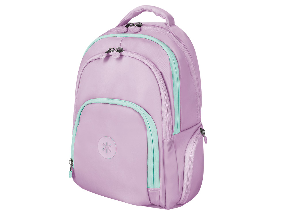MOCHILA ANTARTIK MULTIBOLSO 19L COMPARTIMENTO PARA PORTATIL E TABLET COR ROXO 450X160X300 MM