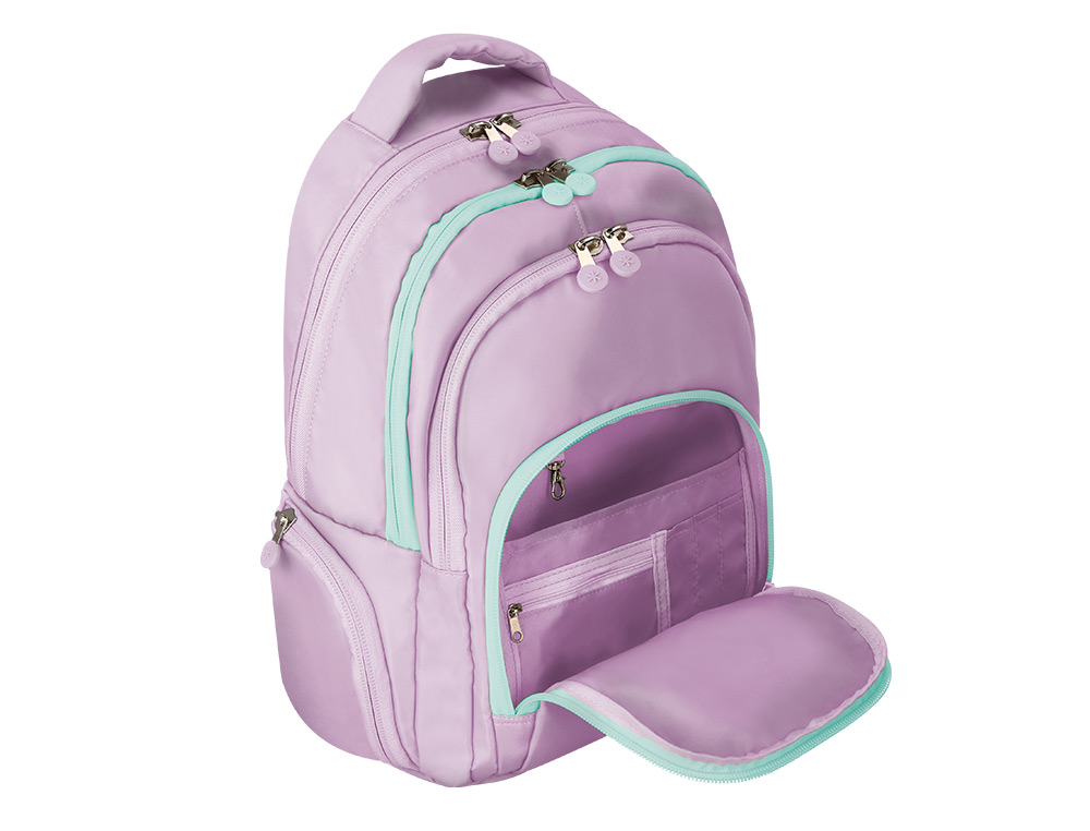 MOCHILA ANTARTIK MULTIBOLSO 19L COMPARTIMENTO PARA PORTATIL E TABLET COR ROXO 450X160X300 MM