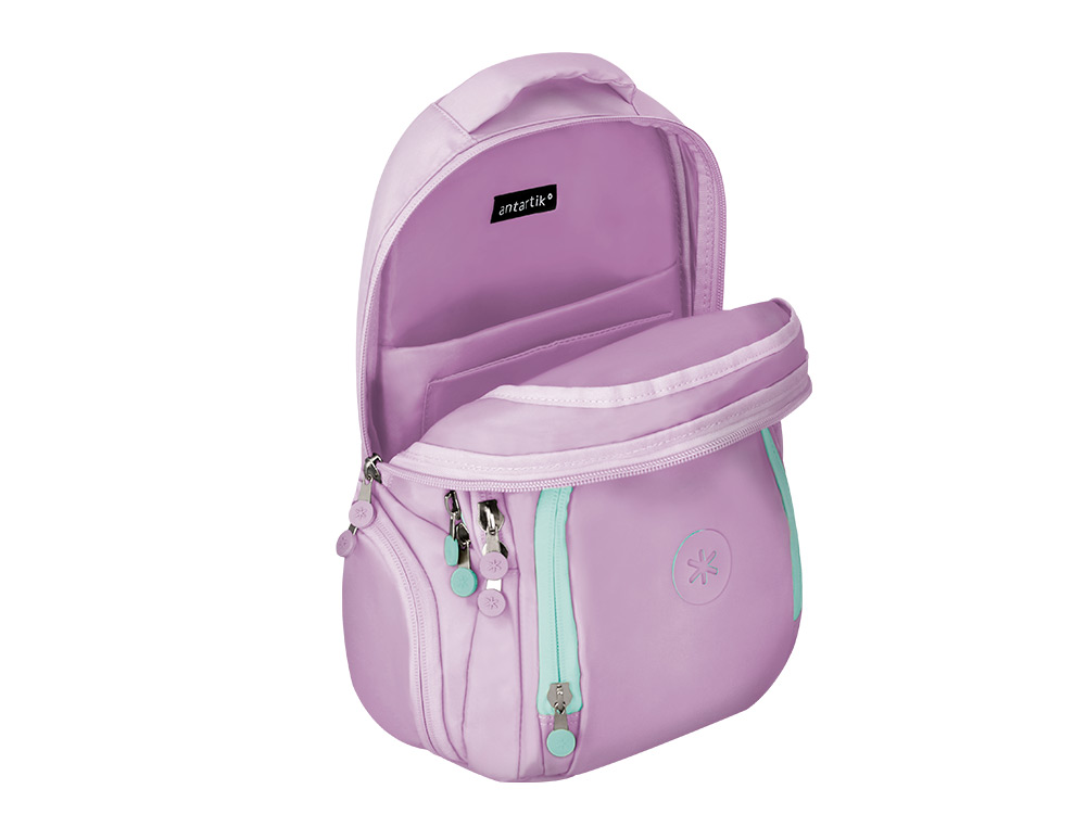 MOCHILA ANTARTIK MULTIBOLSO 19L COMPARTIMENTO PARA PORTATIL E TABLET COR ROXO 450X160X300 MM