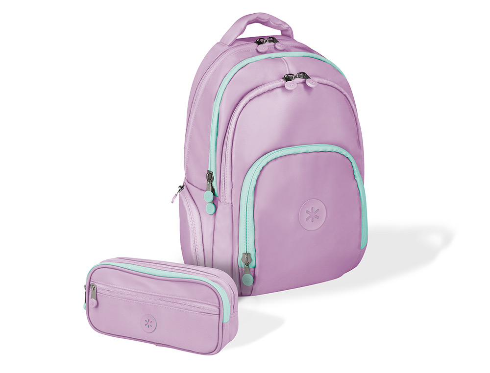 MOCHILA ANTARTIK MULTIBOLSO 19L COMPARTIMENTO PARA PORTATIL E TABLET COR ROXO 450X160X300 MM