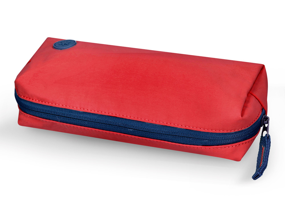 ESTOJO ESCOLAR ANTARTIK 1 COMPARTIMENTO COMPLEMENTO DA MOCHILA TEENS COR GRANATE 80X55X210 MM