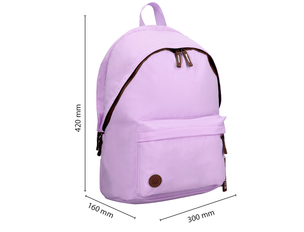MOCHILA ANTARTIK TEENS 20L COMPARTIMENTO PARA PORTATIL COR ROXO 420X160X300 MM