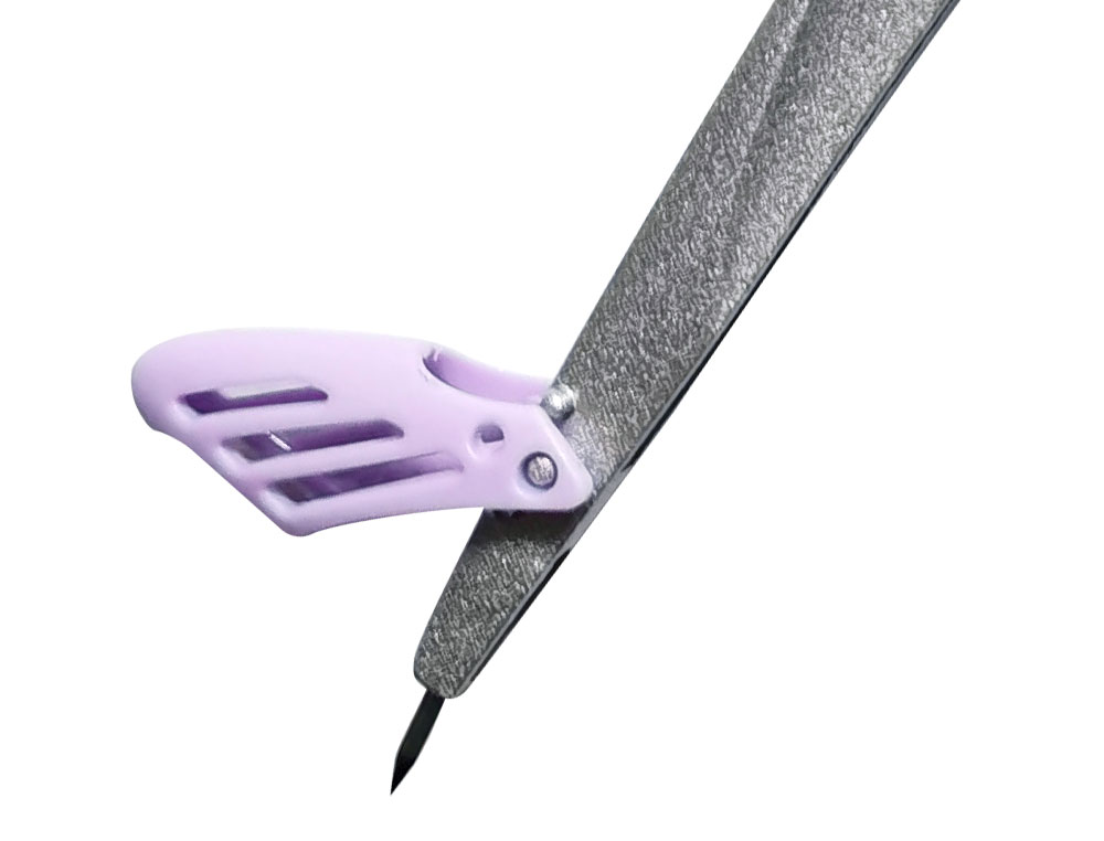 COMPASSO LIDERPAPEL LOCK DEVICE COM ADAPTADOR UNIVERSAL E TUBO DE MINAS COR VIOLETA