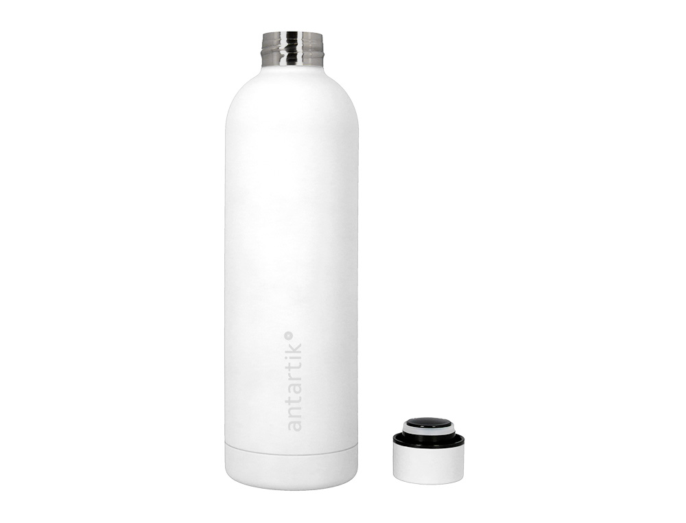 GARRAFA ANTARTIK ISOTERMICA ACO INOXIDAVEL LIVRE DE BPA COR BRANCO 750 ML