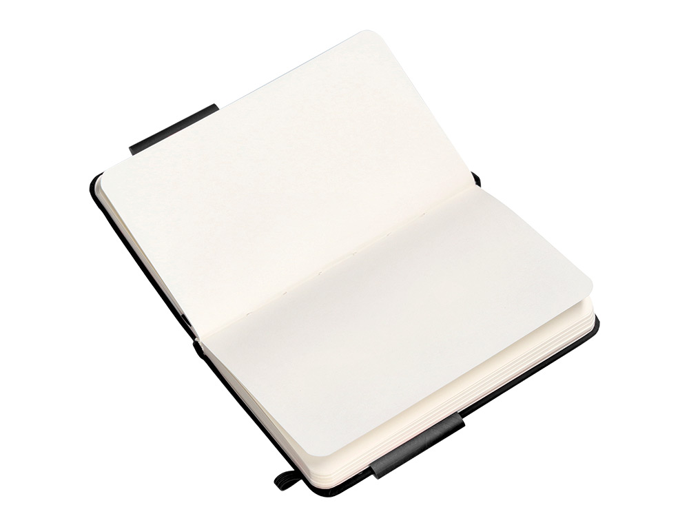 CADERNO COM ELASTICO ANTARTIK NOTES CAPA DURA A6 LISO PRETO 100 FOLHAS 80 GR FSC