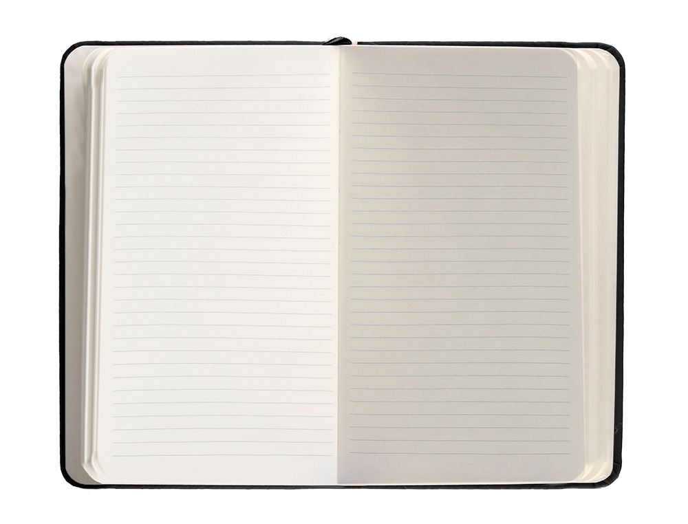 CADERNO COM ELASTICO ANTARTIK NOTES CAPA DURA A6 PAUTADO PRETO 100 FOLHAS 80 GR FSC