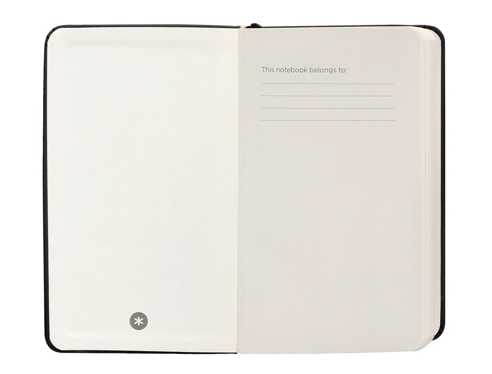 CADERNO COM ELASTICO ANTARTIK NOTES CAPA DURA A6 PAUTADO PRETO 100 FOLHAS 80 GR FSC
