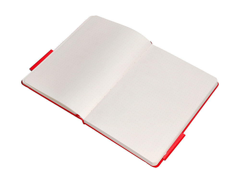 CADERNO COM ELASTICO ANTARTIK NOTES CAPA DURA A4 PONTILHADO VERMELHO 100 FOLHAS 80 GR FSC