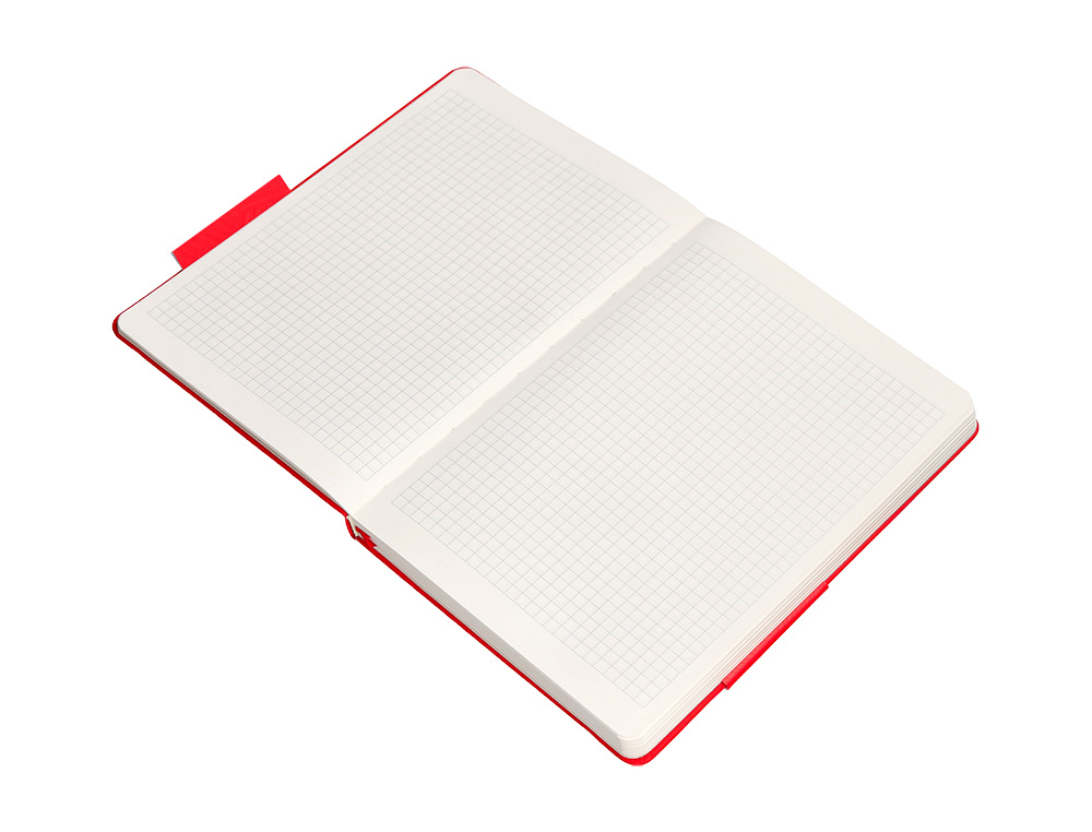 CADERNO COM ELASTICO ANTARTIK NOTES CAPA DURA A4 QUADRICULADO VERMELHO 100 FOLHAS 80 GR FSC