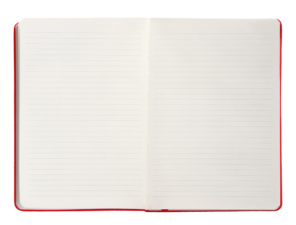 CADERNO COM ELASTICO ANTARTIK NOTES CAPA DURA A5 PAUTADO VERMELHO 100 FOLHAS 80 GR FSC