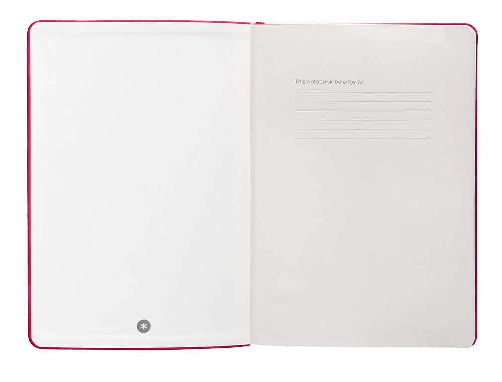CADERNO COM ELASTICO ANTARTIK NOTES CAPA DURA A5 QUADRICULADO FUCSIA 100 FOLHAS 80 GR FSC