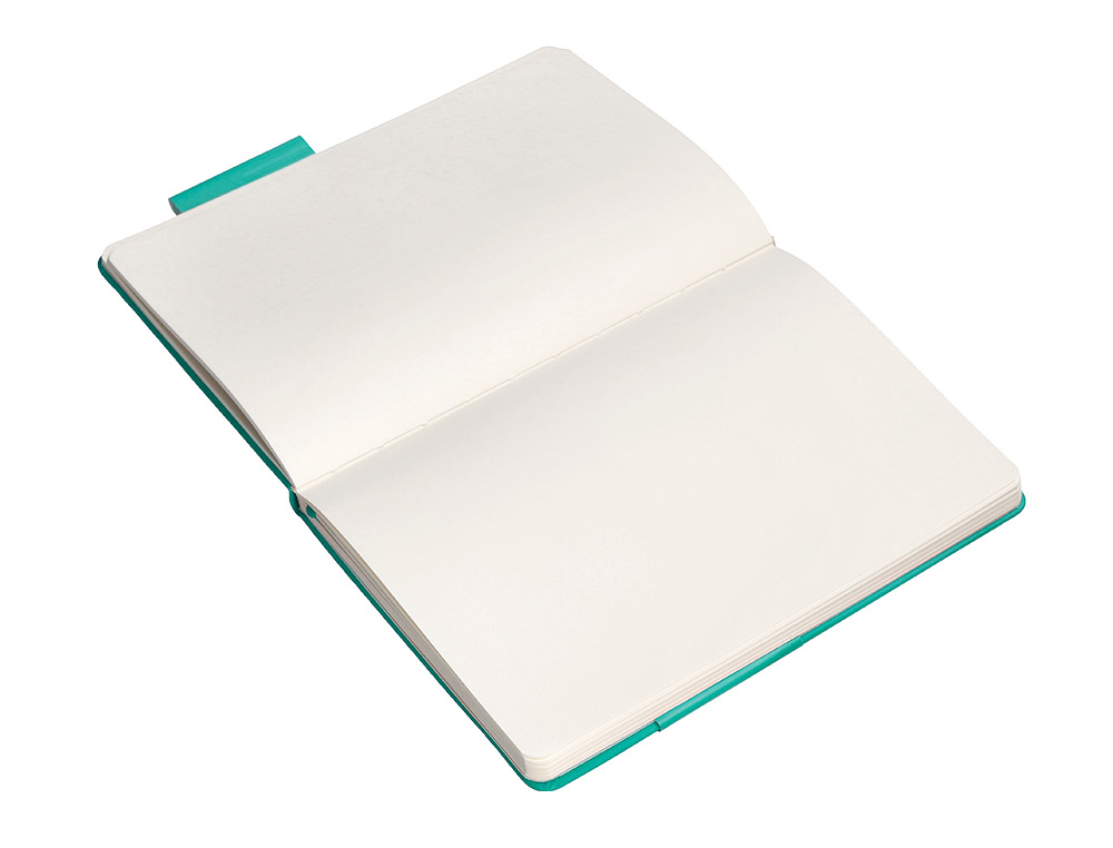 CADERNO COM ELASTICO ANTARTIK NOTES CAPA DURA A5 LISO TURQUESA 100 FOLHAS 80 GR FSC