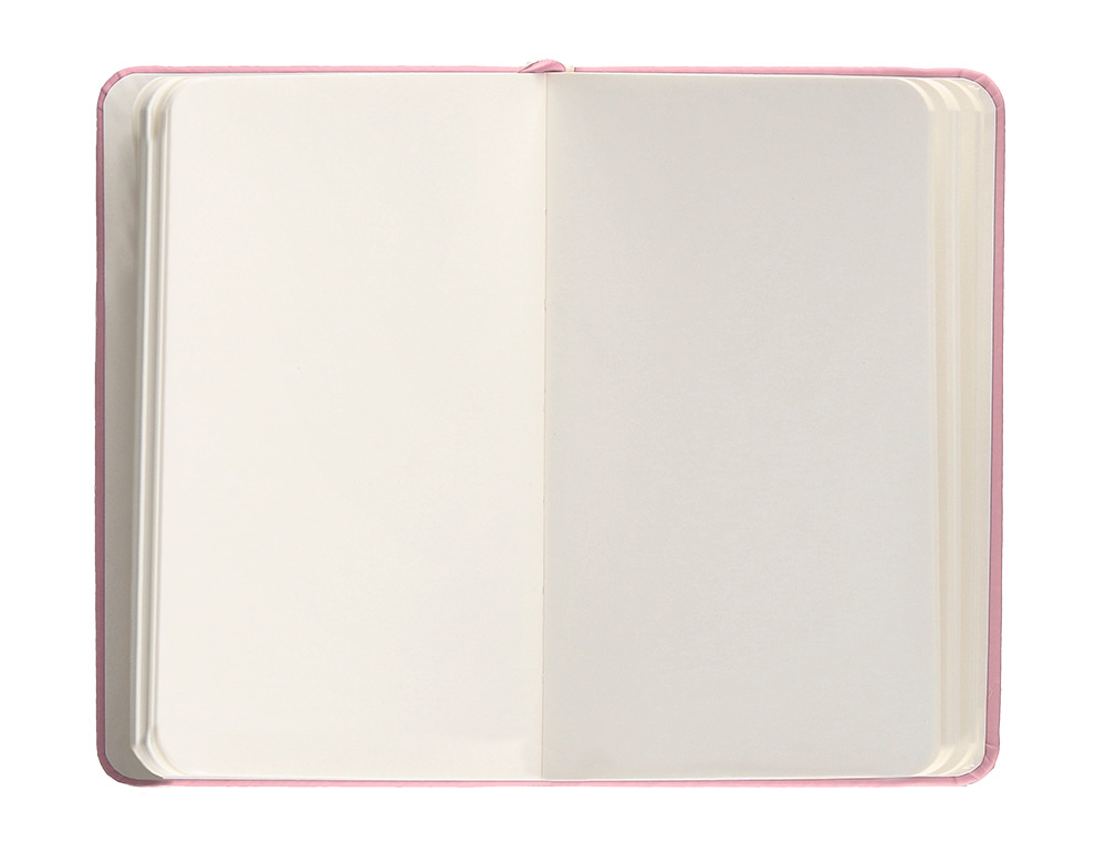 CADERNO COM ELASTICO ANTARTIK NOTES CAPA DURA A6 LISO ROSA PASTEL 100 FOLHAS 80 GR FSC