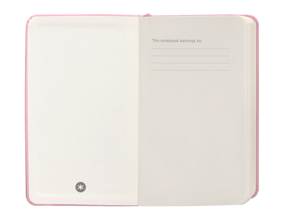 CADERNO COM ELASTICO ANTARTIK NOTES CAPA DURA A6 LISO ROSA PASTEL 100 FOLHAS 80 GR FSC