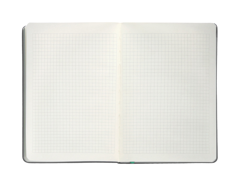 CADERNO COM ELASTICO ANTARTIK NOTES CAPA DURA A4 QUADRICULADO CINZA E TURQUESA 100 FOLHAS 80 GR FSC