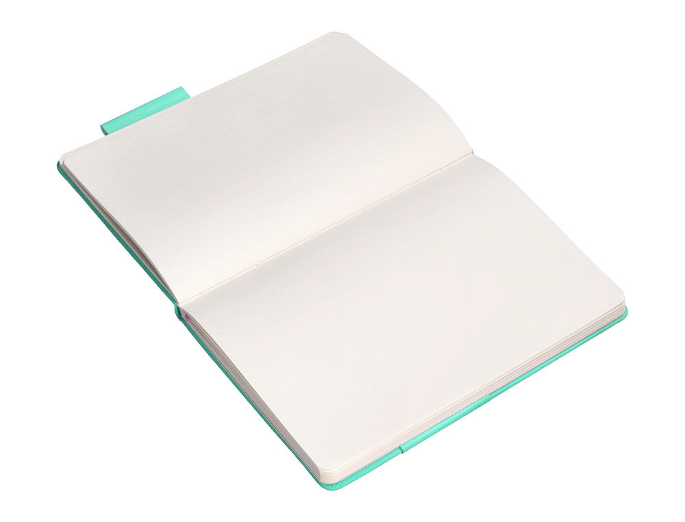 CADERNO COM ELASTICO ANTARTIK NOTES CAPA DURA A4 LISO ROSA E TURQUESA 100 FOLHAS 80 GR FSC