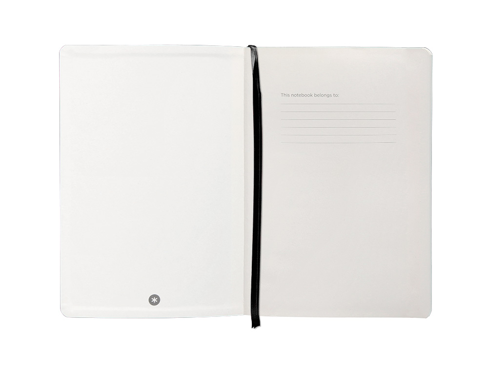 CADERNO COM ELASTICO ANTARTIK NOTES CAPA MOLE A5 QUADRICULADO PRETO 80 FOLHAS 80 GR FSC