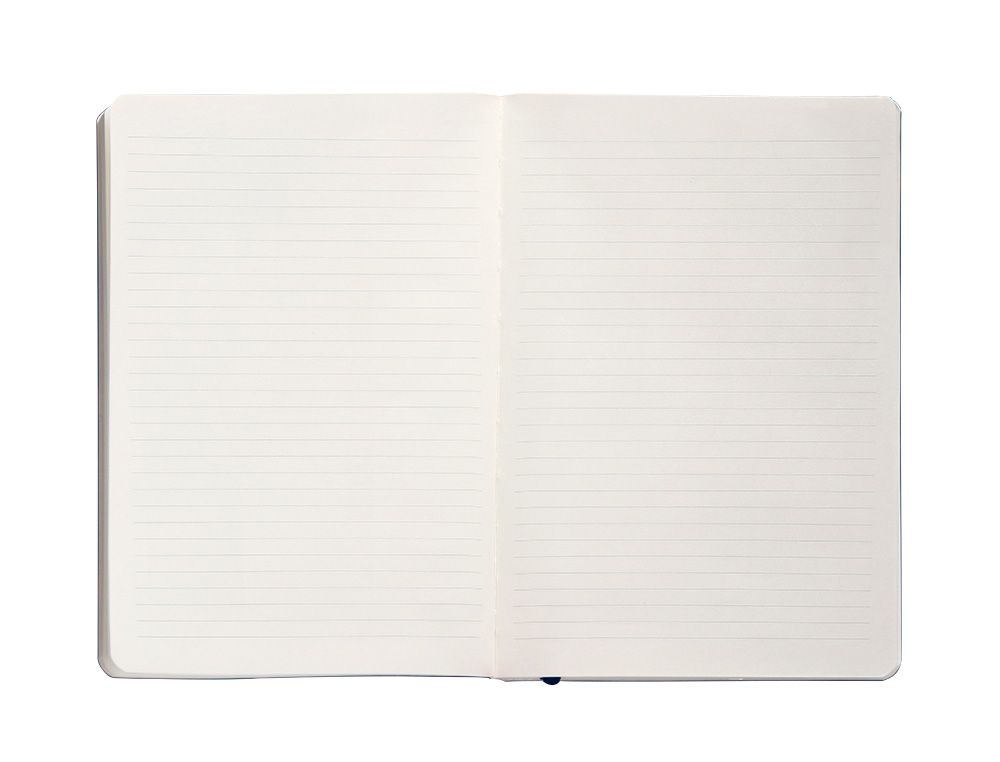 CADERNO COM ELASTICO ANTARTIK NOTES CAPA MOLE A5 PAUTADO AZUL MARINHO 80 FOLHAS 80 GR FSC