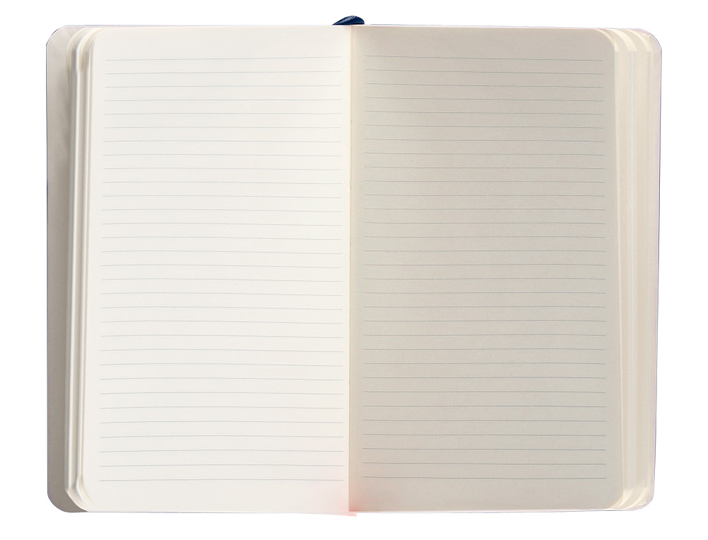 CADERNO COM ELASTICO ANTARTIK NOTES CAPA MOLE A6 PAUTADO AZUL MARINHO 100 FOLHAS 80 GR FSC