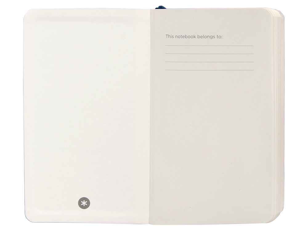 CADERNO COM ELASTICO ANTARTIK NOTES CAPA MOLE A6 PAUTADO AZUL MARINHO 100 FOLHAS 80 GR FSC