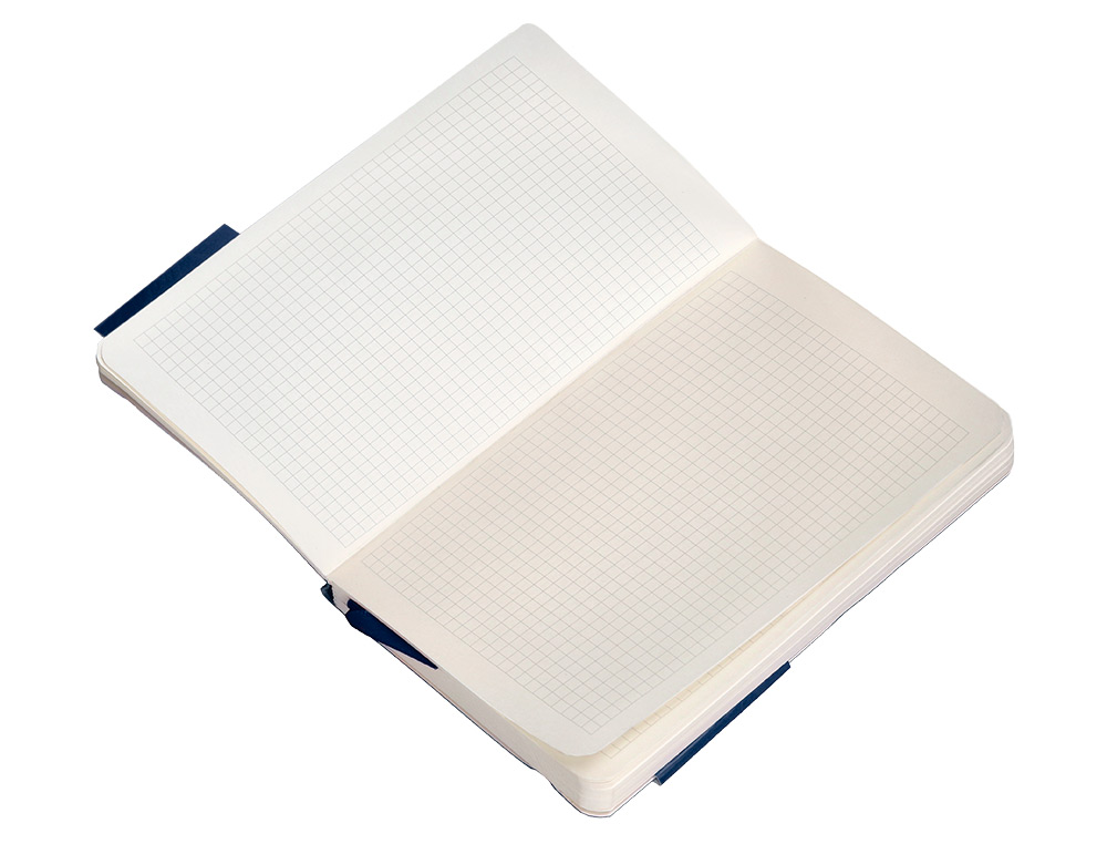 CADERNO COM ELASTICO ANTARTIK NOTES CAPA MOLE A6 QUADRICULADO AZUL MARINHO 100 FOLHAS 80 GR FSC