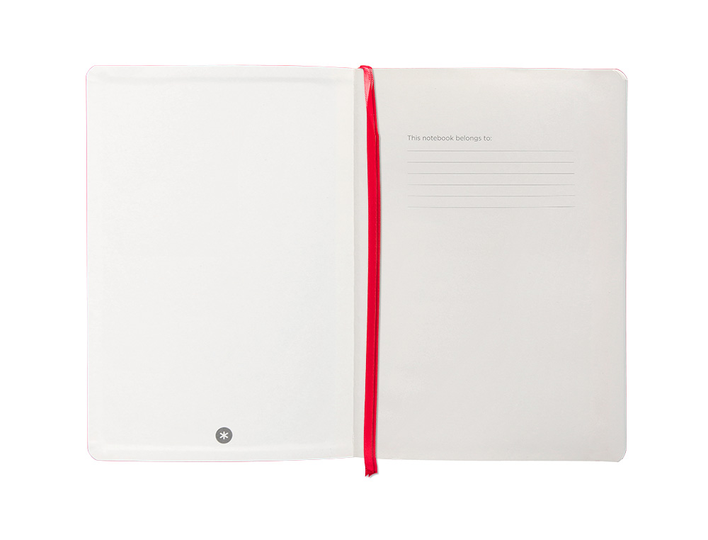 CADERNO COM ELASTICO ANTARTIK NOTES CAPA MOLE A5 PAUTADO VERMELHO 80 FOLHAS 80 GR FSC