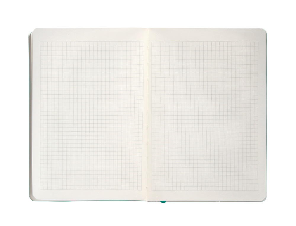 CADERNO COM ELASTICO ANTARTIK NOTES CAPA MOLE A5 QUADRICULADO TURQUESA 80 FOLHAS 80 GR FSC