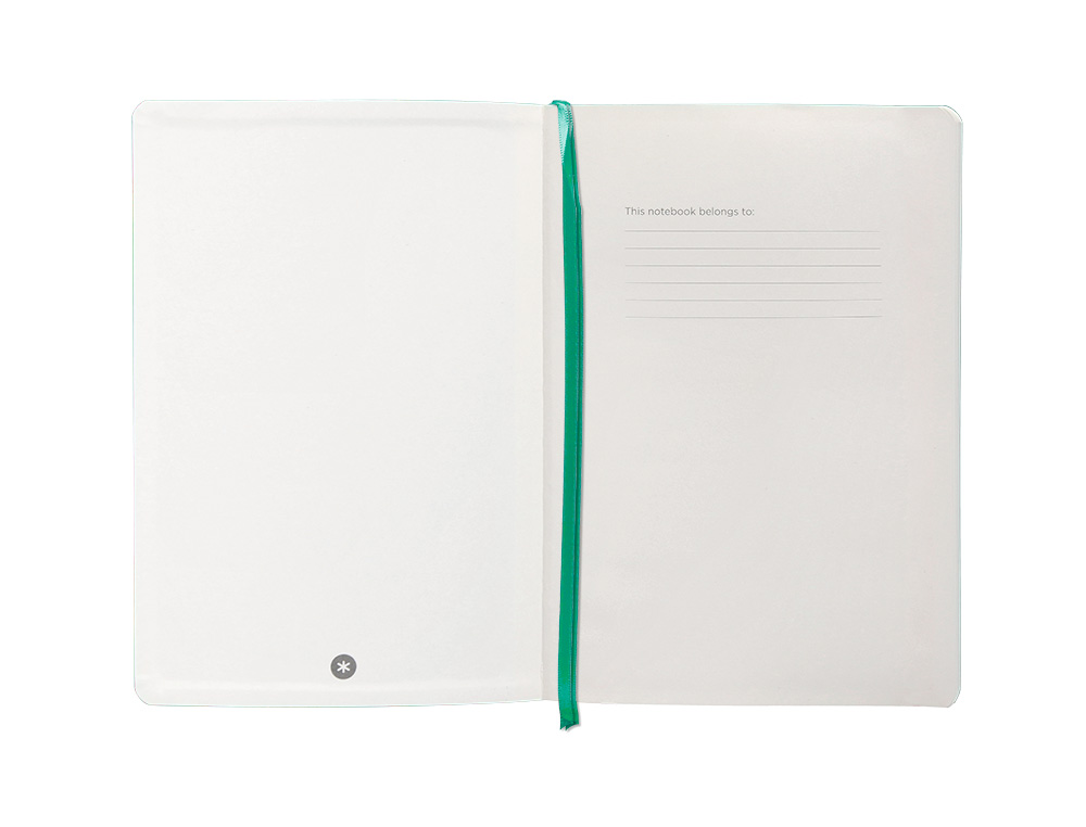 CADERNO COM ELASTICO ANTARTIK NOTES CAPA MOLE A5 QUADRICULADO TURQUESA 80 FOLHAS 80 GR FSC