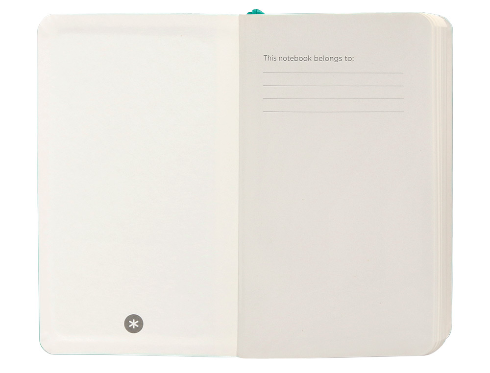 CADERNO COM ELASTICO ANTARTIK NOTES CAPA MOLE A6 LISO TURQUESA 100 FOLHAS 80 GR FSC
